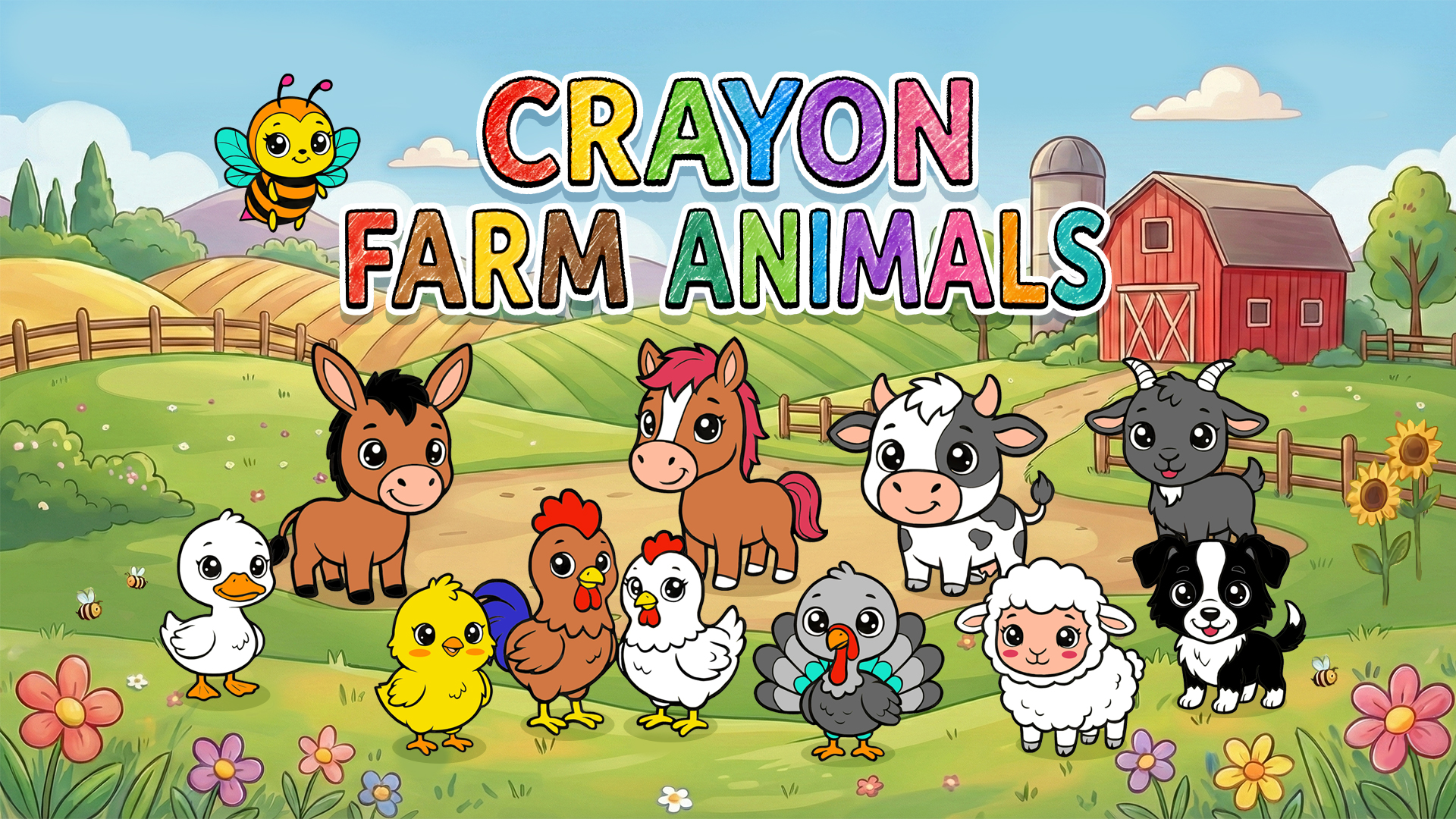CRAYON FARM ANIMALS screenshot 1