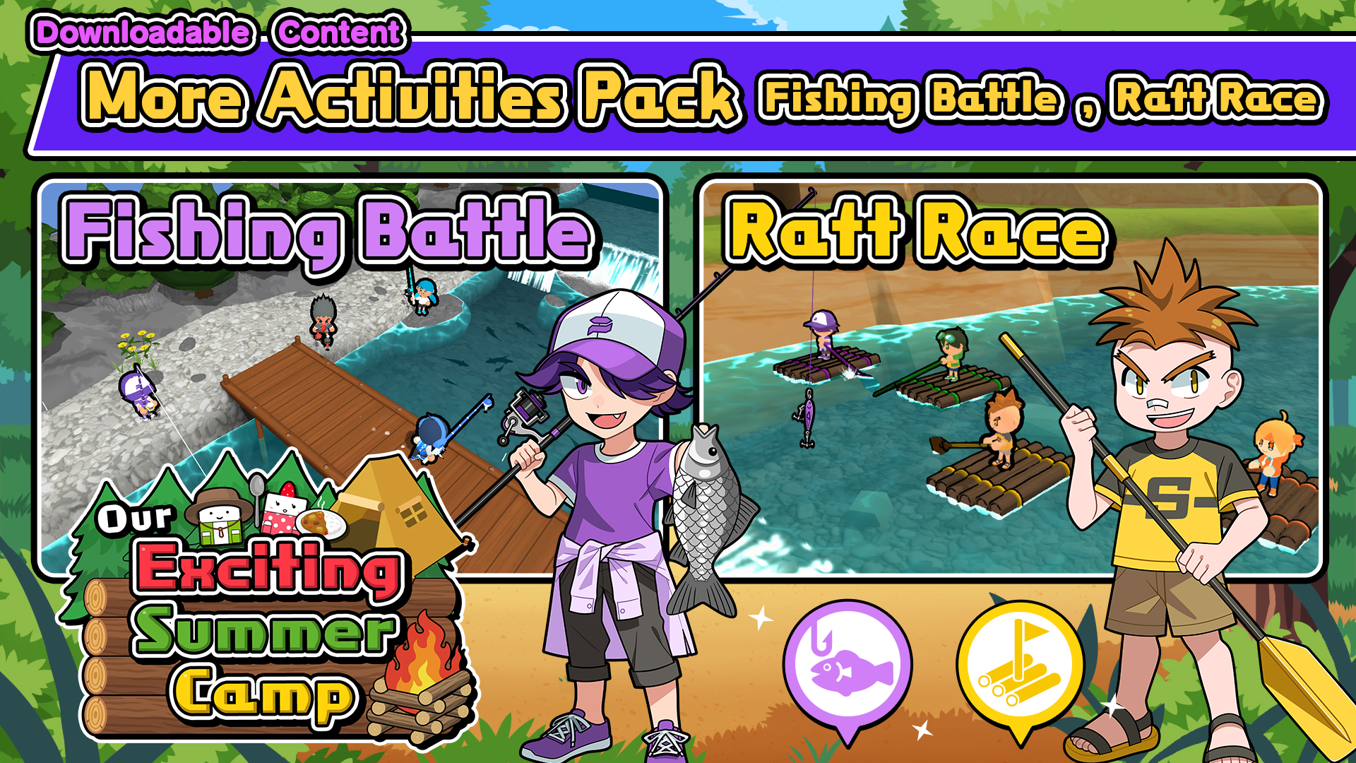 More Activities Pack (Fishing, Raft Race)