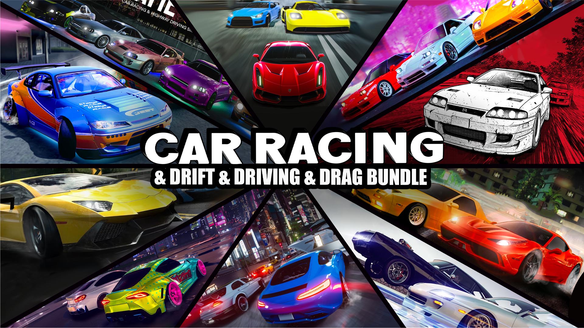 CAR RACING & DRIFT & DRIVING & DRAG BUNDLE