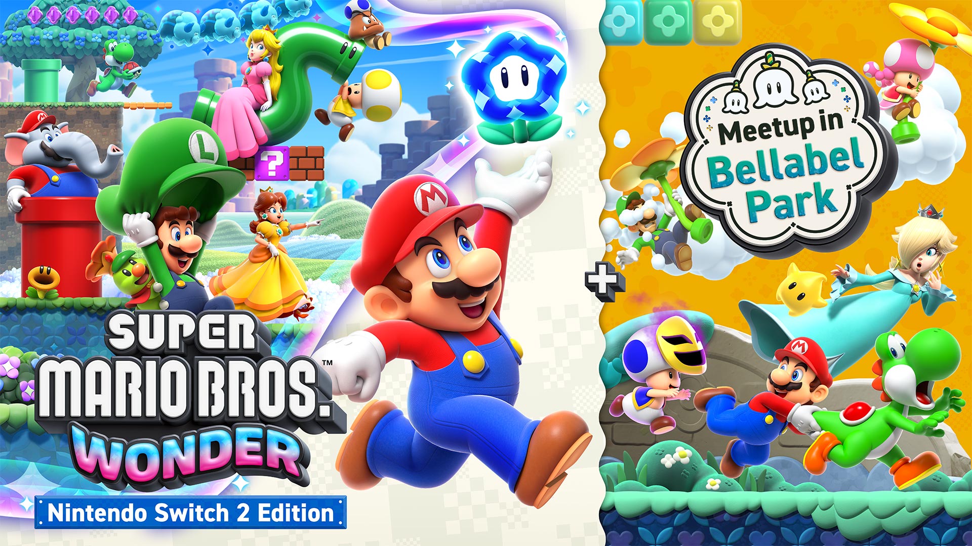 Pacote de melhoria Super Mario Bros.™ Wonder – Nintendo Switch™ 2 Edition + Vamos ao Parque Belabel